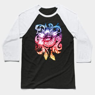 Dream Catcher Eye Flower Baseball T-Shirt